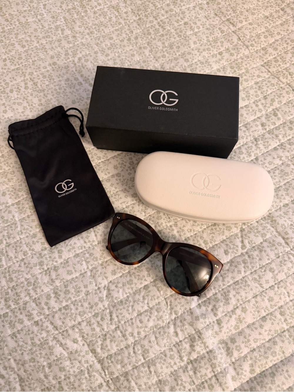 Oliver Goldsmith Manhattan Sunglasses in Dark Tortoiseshell